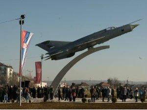 Макета авиона “миг21” у Крушевцу 