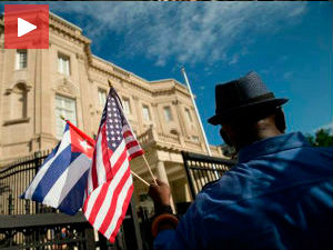 Kубанска застава у Вашингтону, Кери у Хавани 14. августа