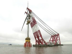 Прва кинеска ветроелектрана на мору