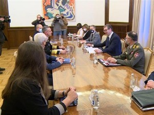 Вучић и адмирал Бурк разговарали о сарадњи Србије и НАТО