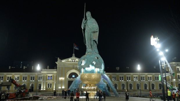 Otkrivanje spomenika Stefanu Nemanji Otkrivanje spomenika Stefanu Nemanji