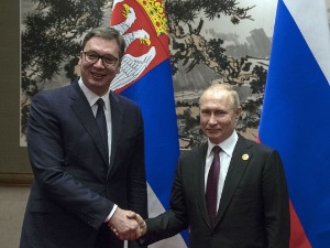 Путин Вучићу: Русија се залаже за проналазак "уравнотеженог решења" за КиМ уз одобрење СБ 