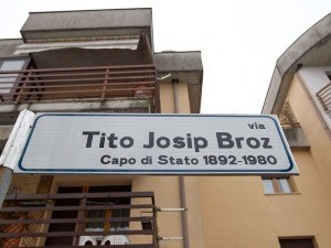 Италија, брисање Јосипа Броза Тита