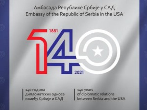 Видео-снимак у част 140 година дипломатских односа Србије и САД