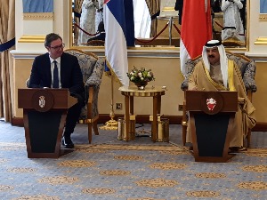 Вучић и краљ Хамад у Бахреину: Разговори од историјског значаја за две земље