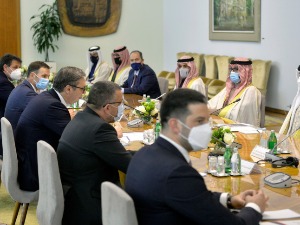 Вучић после састанка са шеиком Насером: Србија брине и о интересима пријатеља