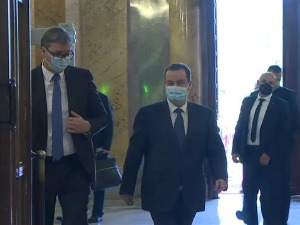 Међустраначки дијалог без странаца, присуствује Вучић