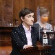 Брнабићева одговарала на питања посланика о родној равноправности, случају "Палма" и Драгану Ђиласу