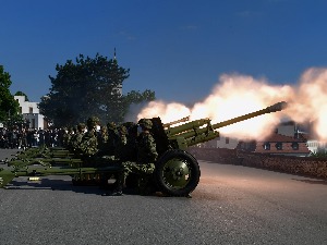 Почасна паљба поводом Дана победе на Калемегдану