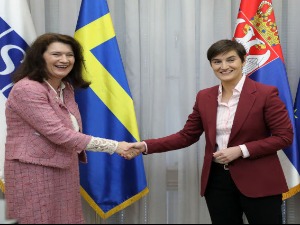 Брнабићева са председавајућом ОЕБС-а Ан Линде o наставку европских интеграција Србије