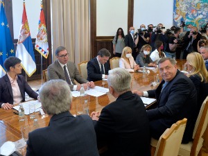 Вучић са Додиком и Цвијановићевом, тема и именовање високог представника у БиХ