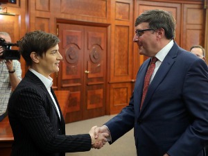 Брнабић са Палмером: Дијалог са Приштином у фокусу Владе, пуна подршка САД