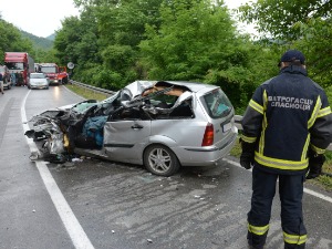 Саобраћајна несрећа на Ибарској магистрали код места Баре, једна особа погинула