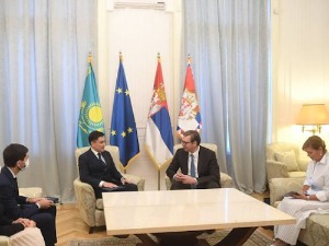 Aмбасадор Казахстана у опроштајној посети код Вучића