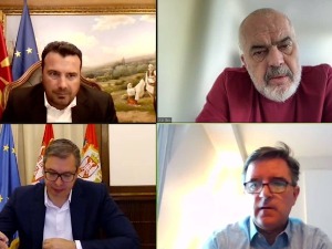 Вучић са Заевом и Рамом уочи Форума у Скопљу