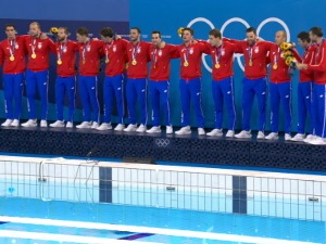 Ватерполистима Србије уручене златне медаље