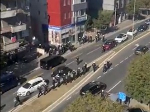 Туча навијача у Београду