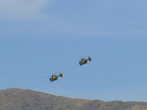 Српски хеликоптери изнад Јариња