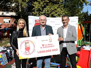 Хуманитарна аукција за децу у Звечанској, прикупљено милион динара