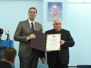 Вучићу додељено звање Почасног грађанина Јагодине