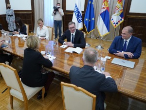 Вучић са генералном секретарком ОЕБС-а о реформама и будућој сарадњи