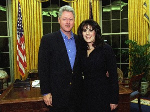 С Моником Левински на почетку бомбардовања СР Југославије