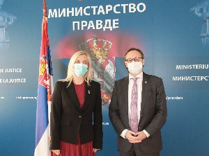 Министарка правде са шефом Делегације ЕУ у Србији о поглављу 23