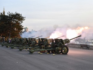 Почасна артиљеријска паљба са Калемегдана