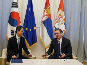 Вучић примио у опроштајну посету амбасадора Републике Кореје