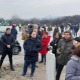 Протест на Макишком пољу због почетка градње метроа 