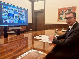 Вучић на онлајн Самиту за демократију: Морамо показати да су демократије способне да се изборе са пандемијом