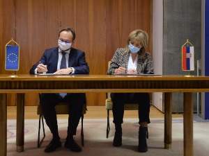 Јоксимовићева са Жиофреом, још десет милиона евра за опоравак општина