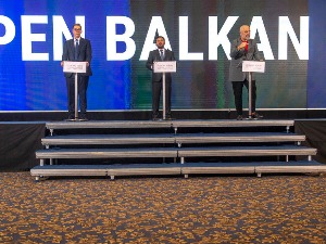 Вучић са Рамом и Заевом у Тирани у оквиру Отвореног Балкана