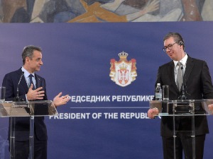 Мицотакис: Нећемо мењати став према Косову, Вучић: Захвални смо Грчкој на подршци 