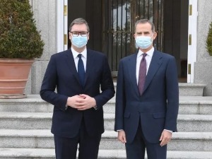 Вучић у Мадриду са краљем Шпаније