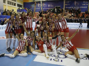Одбојкашице Црвене звезде победнице Купа Србије