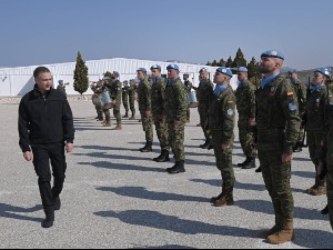 Стефановић у бази мисије УНИФИЛ у Либану