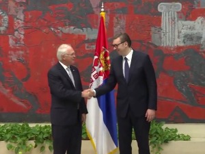 Вучић примио акредитиве амбасадора САД и Бразила