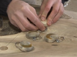 Дрвена комплет лепиња, дело руку Владимира Мишовића