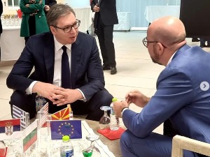 Вучић са Мишелом о европској перспективи Србије