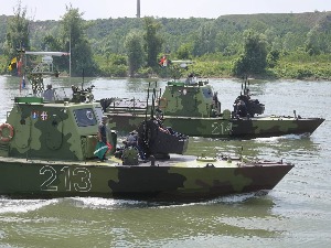 Тактичка вежба Речне флотиле "Тиса 2022" на полигону код Титела