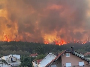 Велики пожар у околини Прешева, ванредна ситуација у четири села