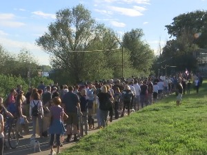 Протест против нелегалних објеката на Савском насипу
