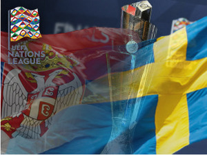 Спортско вече, фудбал, Лига нација: Србија - Шведска, пренос