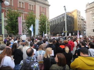 У Београду нови протест због мобилизације у Русији