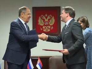 Reakcije na dokument između Srbije i Rusije - između Reakcije na dokument između Srbije i Rusije - između