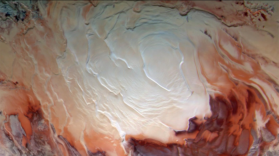 Svetlucava „jezera“ ispod južnog pola Marsa izgleda da su nešto sasvim drugo, ustanovili naučnici