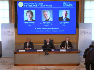 Нобелова награда за хемију припала Шарплесу, Мелдалу и Бертоцијевој 