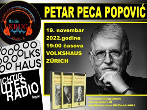 Дружење са Пецом Поповићем 19. новембра у Цириху