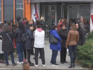 Протест радница "Бертекс текстила" у Крагујевцу